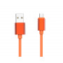 CABLE USB CHARGE & SYNCHRO VERS MICRO-USB 1,7M ORANGE - JAYM® COLLECTION POP**