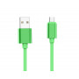 CABLE USB CHARGE & SYNCHRO VERS MICRO-USB 1,7M VERT - JAYM® COLLECTION POP**