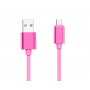 CABLE USB CHARGE & SYNCHRO VERS MICRO-USB 1,7M ROSE - JAYM® COLLECTION POP**