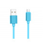CABLE USB CHARGE & SYNCHRO VERS MICRO-USB 1,7M BLEU - JAYM® COLLECTION POP**