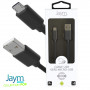 CABLE USB VERS MICRO-USB 1.5M 2.4A NOIR - JAYM® COLLECTION POP **
