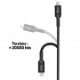 CABLE CHARGE & SYNCHRO ULTRA RENFORCÉ USB-C VERS USB-C PD 3.0 (60W) - LONGUEUR 2,5M - GARANTIE A VIE - JAYM®