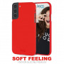 COQUE PREMIUM SOFT FEELING COMPATIBLE SAMSUNG GALAXY S21 ROUGE**