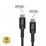 CABLE CHARGE & SYNCHRO ULTRA RENFORCÉ USB-C VERS USB-C PD 3.0 (60W) - LONGUEUR 1,5M - GARANTIE A VIE - JAYM®