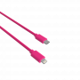 CABLE CHARGE & SYNCHRO USB-C VERS LIGHTNING PD (27W) - LONGUEUR 1.5M - ROSE - JAYM® COLLECTION POP