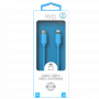 CABLE CHARGE & SYNCHRO USB-C VERS LIGHTNING PD (27W) - LONGUEUR 1.5M - BLEU - JAYM® COLLECTION POP