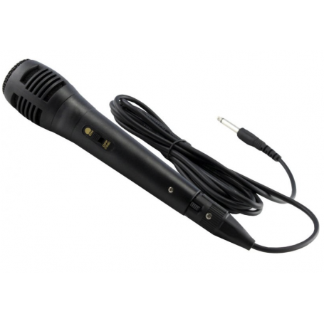 MICROPHONE FILAIRE JACK 6.5MM - CABLE 3M - OMEGA
