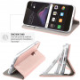 ETUI FOLIO STAND MAGNETIQUE OR ROSE COMPATIBLE APPLE IPHONE 13 PRO MAX - JAYM® **