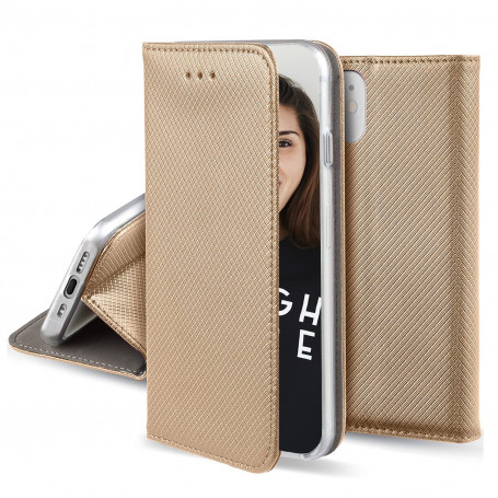 ETUI FOLIO STAND MAGNETIQUE OR COMPATIBLE SAMSUNG GALAXY A52 4G / 5G / A52S 5G - JAYM® **