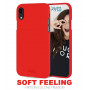 COQUE PREMIUM SOFT FEELING COMPATIBLE SAMSUNG GALAXY A03 4G ROUGE (DT - 164.2 x 75.9 x 9.1 MM)**