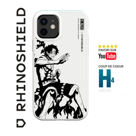 COQUE SOLIDSUIT POUR APPLE IPHONE 13 - BLANC - ONE PIECE - ACE B&W - RHINOSHIELD™
