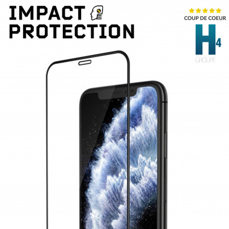 Pack Protection pour IPHONE 11 Pro APPLE (Coque Silicone Anti-Chocs + Film  Verre Trempe) (NOIR)