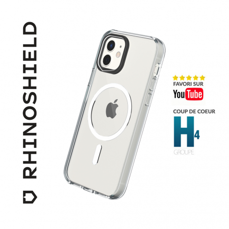 COQUE TRANSPARENTE CLEAR COMPATIBLE MAGSAFE POUR APPLE IPHONE 12 / 12 PRO (6.1) - RHINOSHIELD™
