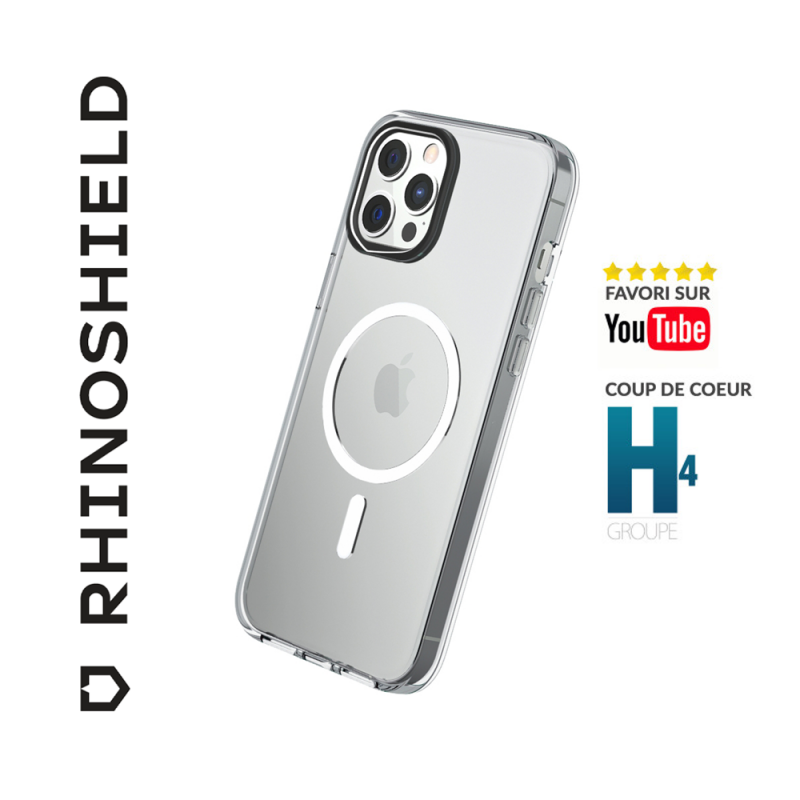 COQUE TRANSPARENTE CLEAR COMPATIBLE MAGSAFE POUR APPLE IPHONE 13 / IPHONE  14 - RHINOSHIELD™