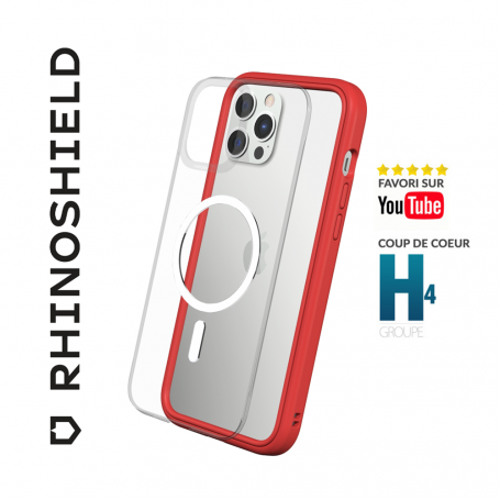COQUE MODULAIRE MOD NX™ ROUGE COMPATIBLE MAGSAFE POUR APPLE IPHONE 14 PRO - RHINOSHIELD™ **