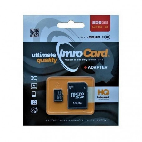 CARTE MEMOIRE MICRO SD - CLASSE 10 - 256GB - IMROCARD