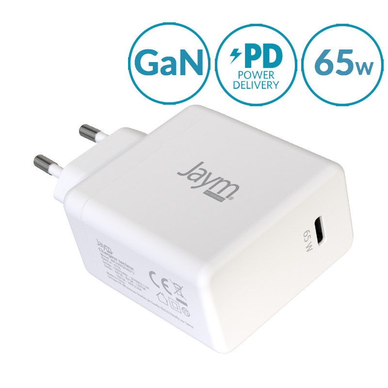 Chargeur secteur double port USB-C® GaN avec technologie PPS 45 W