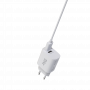 PACK CHARGEUR SECTEUR 2 USB 12W + CABLE USB VERS MICRO-USB 2M BLANCS - JAYM®