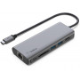 ADAPTATEUR HUB 6-EN-1 USB-C VERS HDMI + 2 USB-A + ETHERNET + SD + 1 USB-C - GRIS - BELKIN