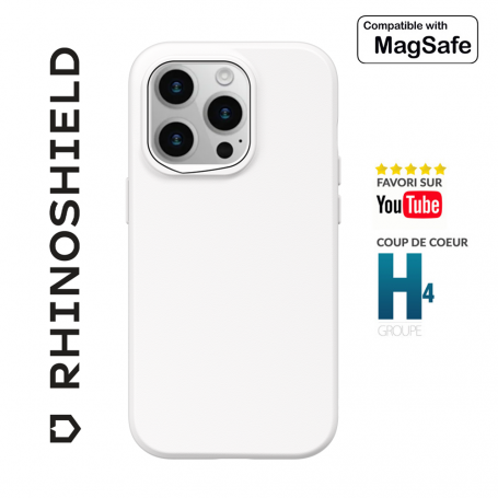 COQUE SOLIDSUIT BLANC CLASSIC COMPATIBLE MAGSAFE POUR APPLE IPHONE 15 PRO -  RHINOSHIELD™