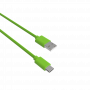 CABLE USB VERS TYPE-C 1.5M 3A VERT - JAYM® COLLECTION POP