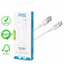 CABLE CHARGE & SYNCHRO USB VERS TYPE-C - LONGUEUR 2M - BLANC - JAYM®