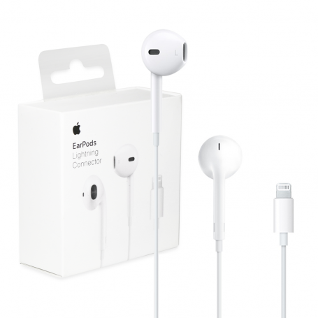 Écouteurs Apple EarPods avec connecteur Lightning MMTN2ZM/A Blanc Origine